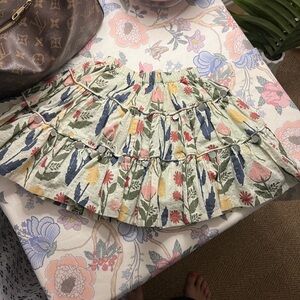 Pink Chicken 3t like new Jennifer paper floral ruffle skirt